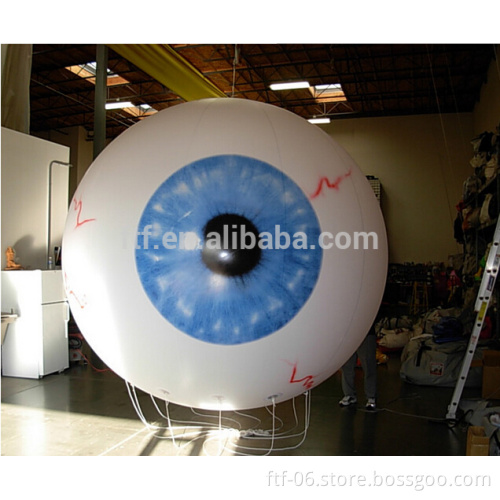 Inflatable helium balloon for attracting attention